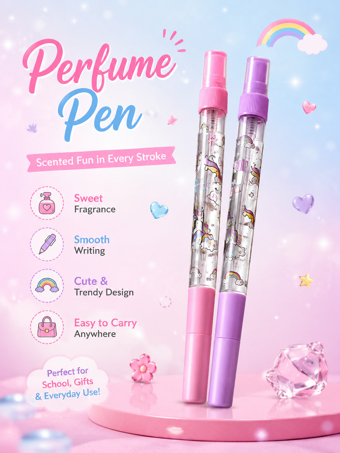 Perfume Pen – Stylish & Portable Refillable Perfume Spray image 3