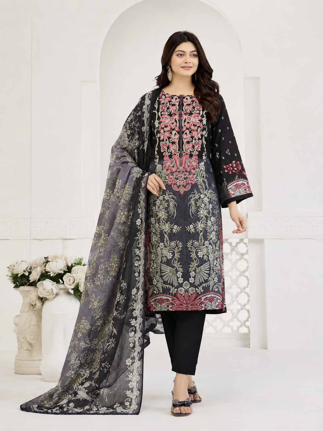 cotton pakistani suit for women image 4