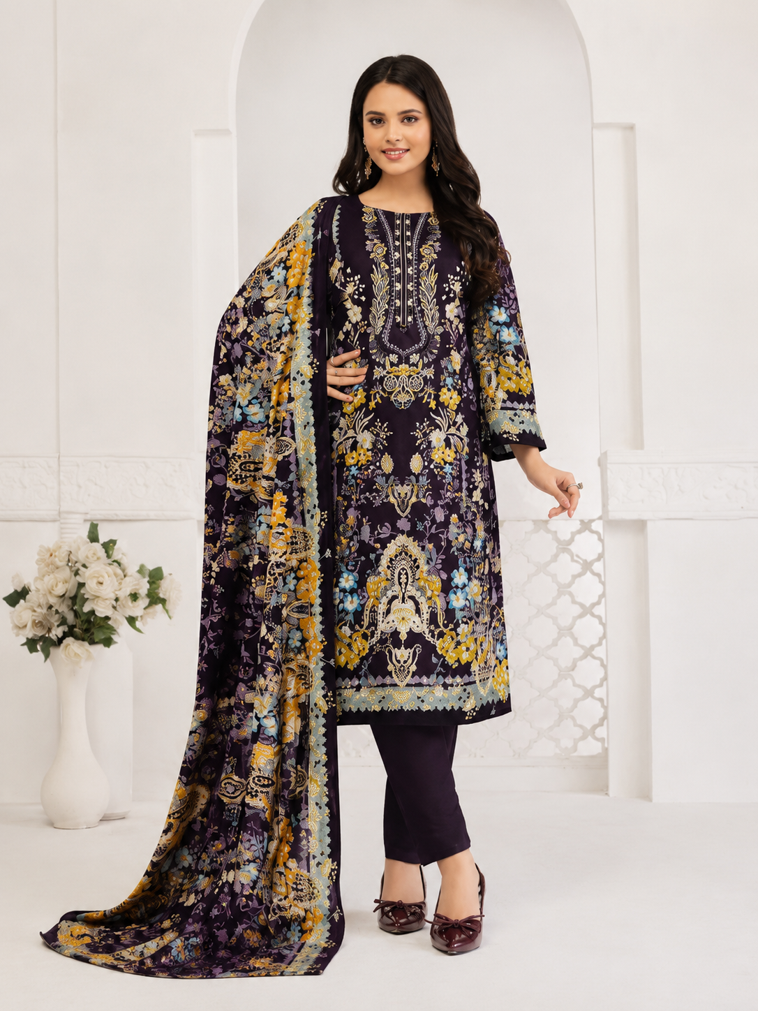 cotton pakistani suit for women image 3