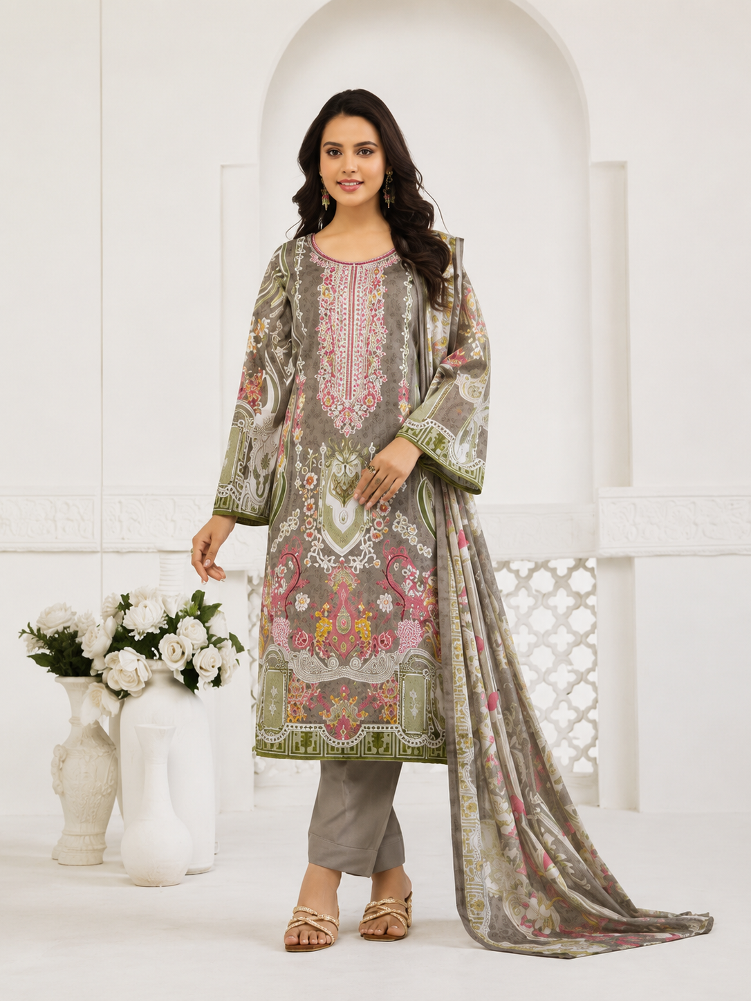 cotton pakistani suit for women image 2