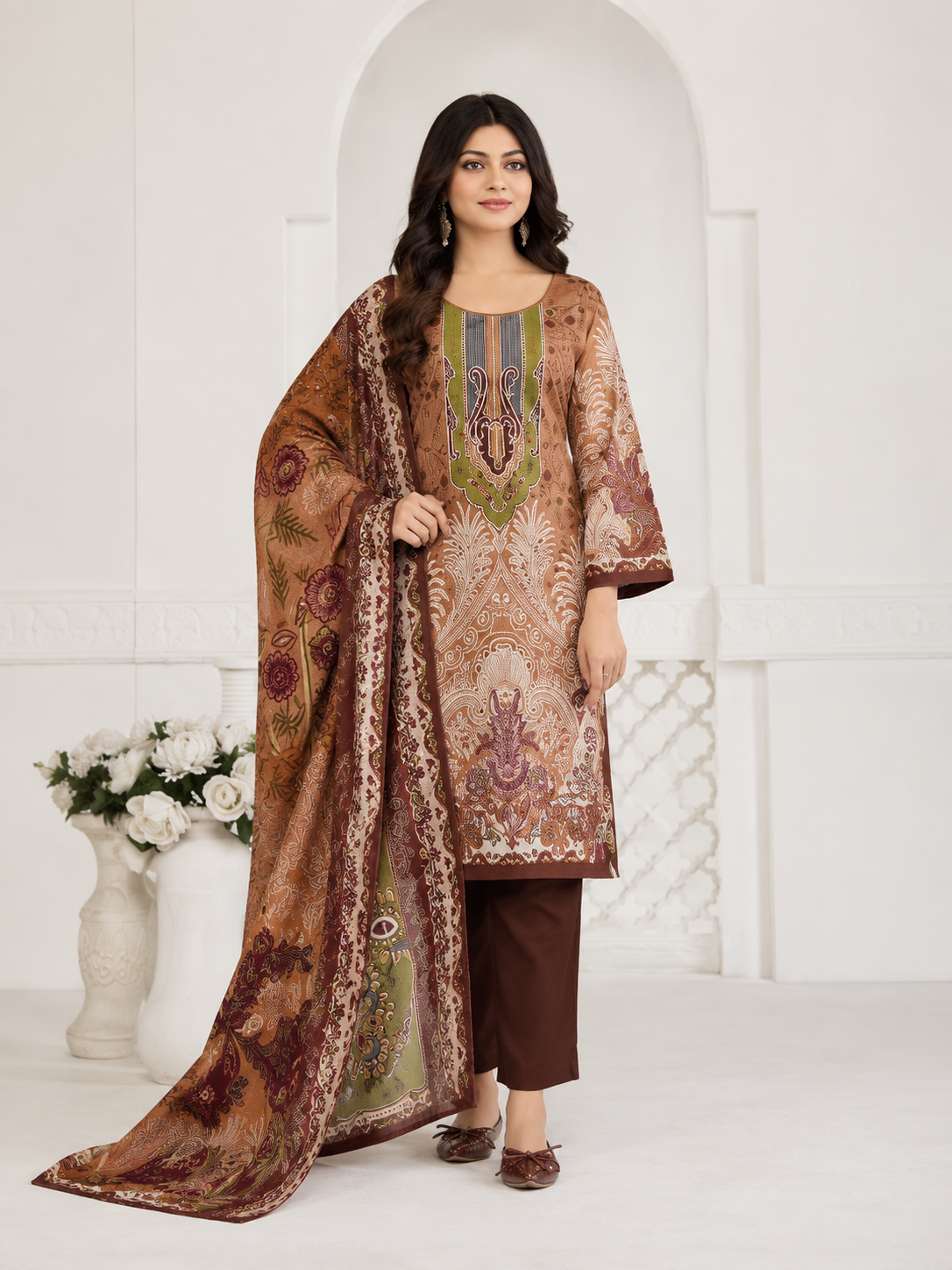 cotton pakistani suit for women image 5